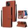 Mobigear Wallet iPhone 14 Cover a libro portafoglio - Marrone