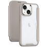 Mobigear Smart Fit iPhone 15 Hardcase Etui z klapką - Szary