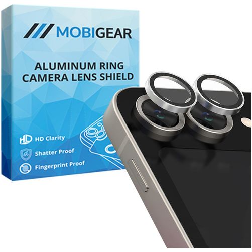 Mobigear Single Samsung Galaxy Z Flip 5 Cristal templado Protector de lente de cámara - Compatible con fundas - Gris
