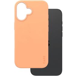 CARE by PanzerGlass Fashionable iPhone 16 Silikon MagSafe Zadní kryt - Peachy