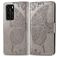 Mobigear Butterfly Huawei P40 Funda tipo libro Cartera - Gris
