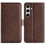 Mobigear Slim Magnet Samsung Galaxy S24 FE Cover a libro portafoglio - Marrone