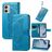 Mobigear Butterfly Motorola Moto E13 Wallet case - Blue