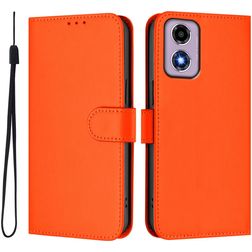 Mobigear Urban Wallet Motorola Moto E14 Lompakkokotelo + Setelitasku - Oranssi