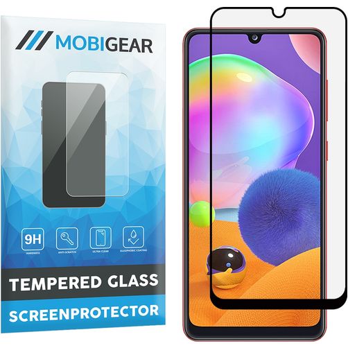 Mobigear Premium Samsung Galaxy A31 Härdat glas Skärmskydd - Skalvänligt - Svart