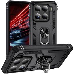 Mobigear Armor ring Xiaomi 15 Hårdt Bagsidecover Stødsikkert med ringholder - Sort