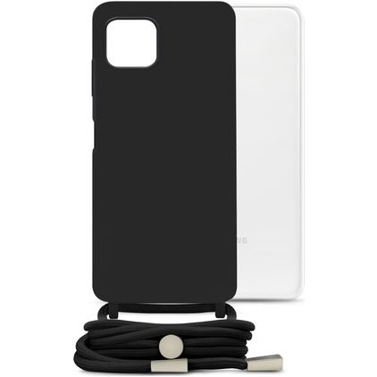Mobilize Lanyard Gelly Samsung Galaxy A22 5G Flexible TPU Case with lanyard - Black