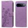 Mobigear Flowers Google Pixel 11 Pro XL Funda tipo libro Cartera - Morado