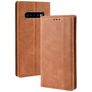 Mobigear Sensation Samsung Galaxy S10 Plus Funda tipo libro Cartera - Coñac
