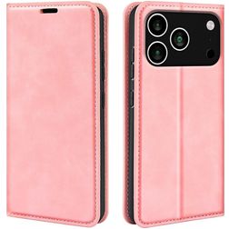 Mobigear Retro Slim iPhone 18 Pro Cover a libro portafoglio - Rosa