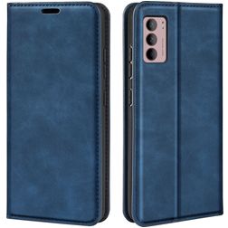 Mobigear Retro Slim Motorola Moto G42 Funda tipo libro Cartera - Azul oscuro