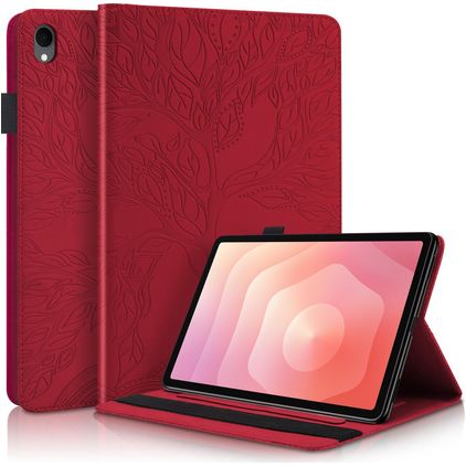 Mobigear Tree Samsung Galaxy Tab S11 Pungetui + Stylus-holder - Rød