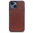 Mobigear Excellent iPhone 14 Funda Plástico rígido Carcasa - Marrón