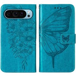 Mobigear Butterfly Google Pixel 9 Funda tipo libro Cartera - Azul