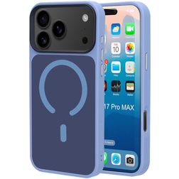 Mobiparts Hardcover iPhone 17 Pro Max MagSafe Hardcase Back cover - Satin Light Blue