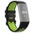 Mobigear Sport Plus Buckle Bracelete Silicone Fivela para Fitbit Charge 3 - Preto / Verde