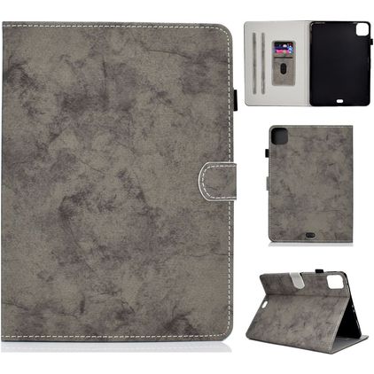 Mobigear Folio iPad Air 5 (2022) Plånboksfodral + Pennhållare - Grå