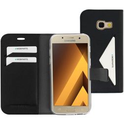 Mobiparts Classic Wallet Samsung Galaxy A3 (2017) Cover a libro portafoglio - Nero