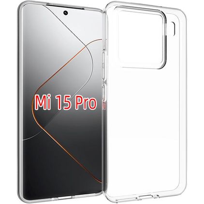 Mobigear Basics Transparent Xiaomi 15 Pro Flexibel TPU Skal - Transparent