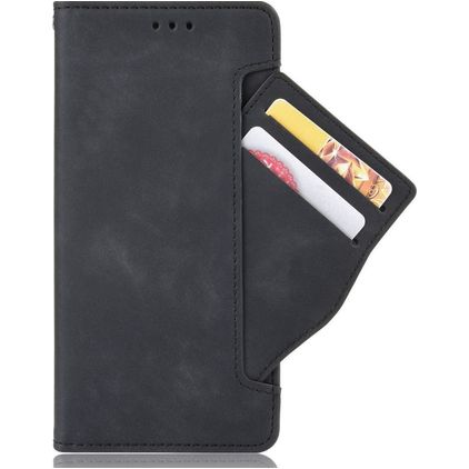 Mobigear Slide Wallet POCO F4 GT Lompakkokotelo + Setelitasku - Musta