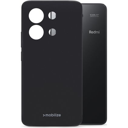 Mobilize Rubber Gelly Xiaomi Redmi Note 13 4G Fleksibel TPU Bagsidecover - Sort