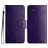 Mobigear Flowers Samsung Galaxy A36 Etui z klapką typu portfel - Fioletowy