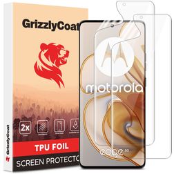 GrizzlyCoat Motorola Edge 50 Hydrogel (TPU) Skärmskydd - Skalvänligt (2-pack)
