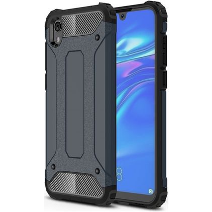 Mobigear Outdoor HONOR 8S Fodral Hårdplast Skal Stötsäkert - Marinblå