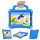 Mobigear Football iPad Air 11 Inch (2024) EVA foam Back cover + Shoulder Strap + Stand - Blue
