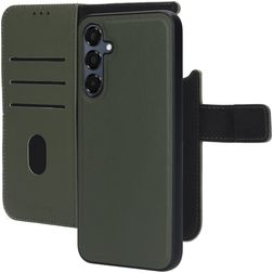 Mobiparts Samsung Galaxy A16 MagSafe Cover Ægte læder Aftageligt 2-i-1-pungetui med Seddelrum - Grøn