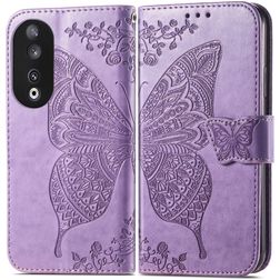 Mobigear Butterfly HONOR 90 Cover a libro portafoglio - Viola