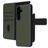 Mobiparts Samsung Galaxy S25 Funda Piel auténtica Funda tipo libro 2 en 1 con carcasa extraíble Cartera - Verde