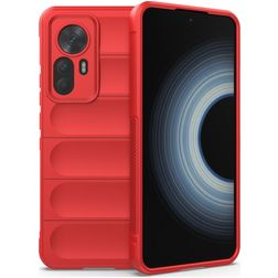 Mobigear Bumpy Xiaomi 12T TPU flexible Carcasa - Rojo
