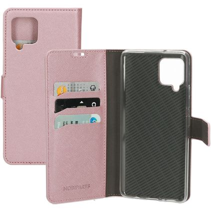Mobiparts Saffiano Wallet Samsung Galaxy A42 Cover a libro portafoglio - Rosa