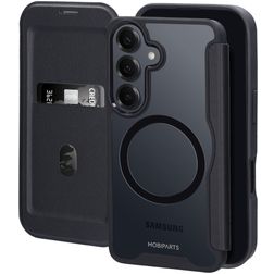 Mobiparts Shield Line Samsung Galaxy S26 MagSafe Funda tipo libro - Negro