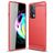 Mobigear Brushed Slim Motorola Edge 20 Elastyczne TPU Etui plecki - Czerwony
