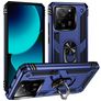 Mobigear Armor Ring Xiaomi 13T Pro Plástico rígido Capa traseira Antichoque com anel - Azul