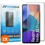 Mobigear Premium Xiaomi Redmi Note 12 Pro Plus Tempered Glass Screen Protector - Case Friendly - Black (2-Pack)