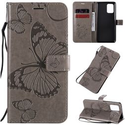 Mobigear Butterfly Samsung Galaxy S10 Lite Pungetui med Seddelrum - Grå