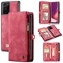 CaseMe 008 Samsung Galaxy Note 20 Ultra Cover Aftageligt 2-i-1-pungetui med Seddelrum - Rød
