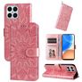 Mobigear Sunflower HONOR X8 Funda tipo libro Cartera - Magenta