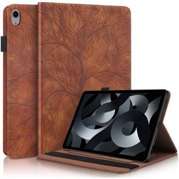 Mobigear Tree iPad 11 (2025) Wallet case + Stylus Holder - Brown