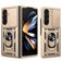 Mobigear Armor Ring Cam Slide Samsung Galaxy Z Fold 8 Ultra Plástico rígido Capa traseira Antichoque com anel e tampa deslizante para câmara - Dourado