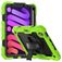 Mobigear SureGrip Xtreme iPad Mini 6 (2021) Cover Hård plast / Silikone Bagsidecover + Stylus-holder + Skulderrem + Stander - Sort / Grøn
