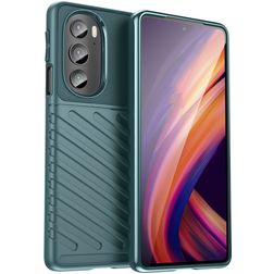 Mobigear Groove Motorola Edge 30 Pro TPU flexível Capa traseira - Verde
