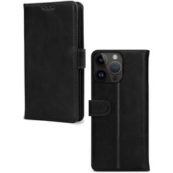 Mobilize Premium Gelly Wallet iPhone 14 Pro Max Lompakkokotelo + Setelitasku - Musta