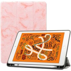 Mobigear Tri-Fold Marble iPad Air 3 (2019) Lompakkokotelo + Kynänpidike - Vaaleanpunainen