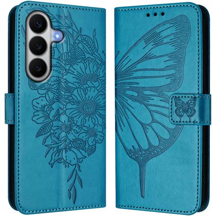 Mobigear Butterfly Samsung Galaxy A27 Etui z klapką typu portfel - Niebieski