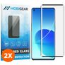 Mobigear Premium OPPO Reno 6 Pro 5G Cristal templado Protector de pantalla - Compatible con fundas - Negro (pack de 2)