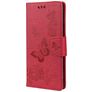Mobigear Clover Xiaomi Redmi Note 11 5G Wallet case - Red
